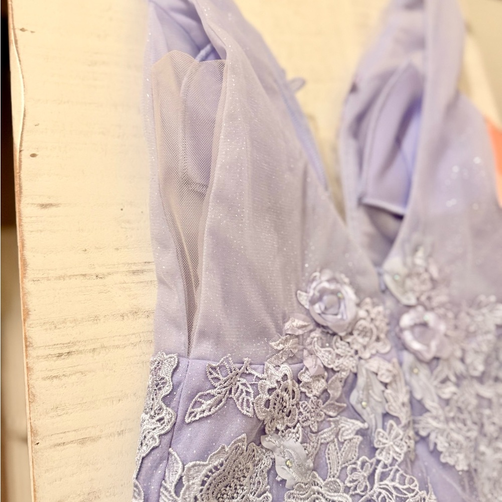 Kiss Lavender Lace Dress